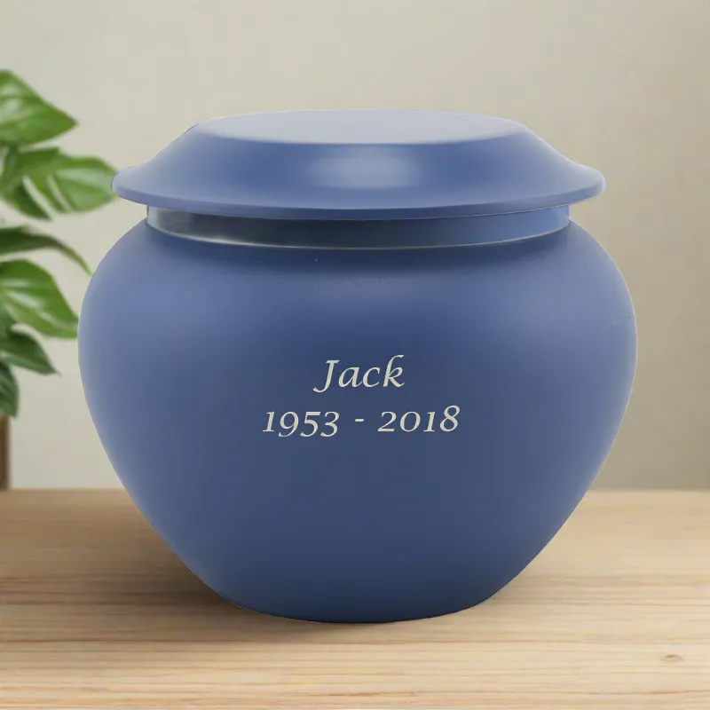 Sapphire Pet Urn In Medium
