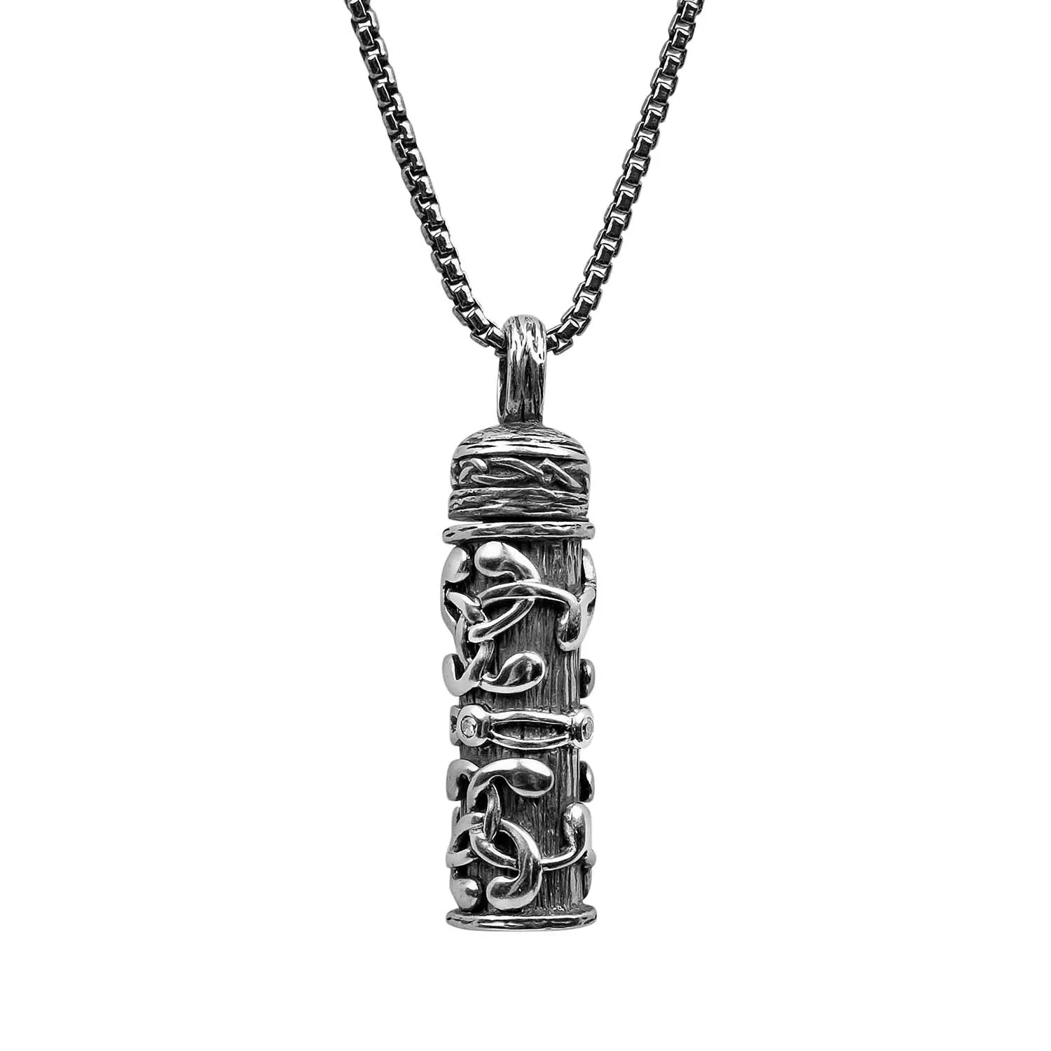 Silver Celtic Filigree Keepsake Vial