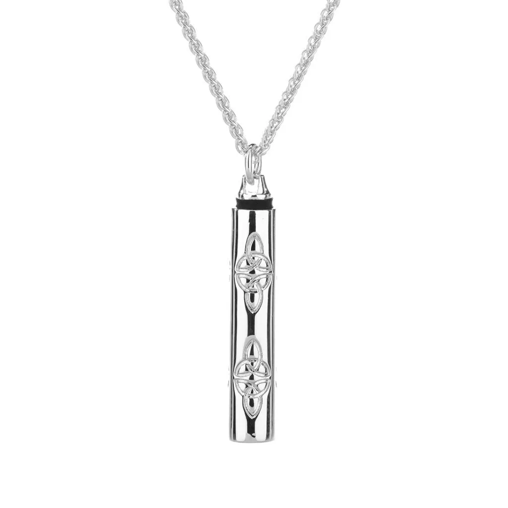 Silver Celtic Trinity Keepsake Vial