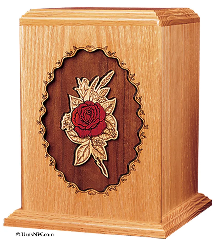 Single Rose Cremation Urn