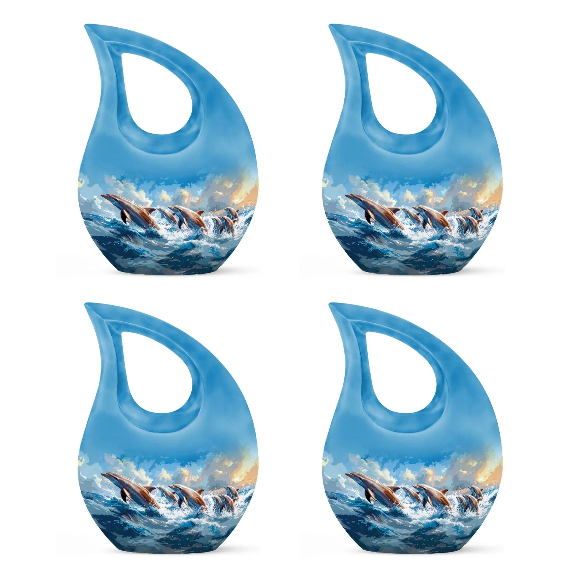 Skyward Dolphin Leap Urn : Cremation Urn