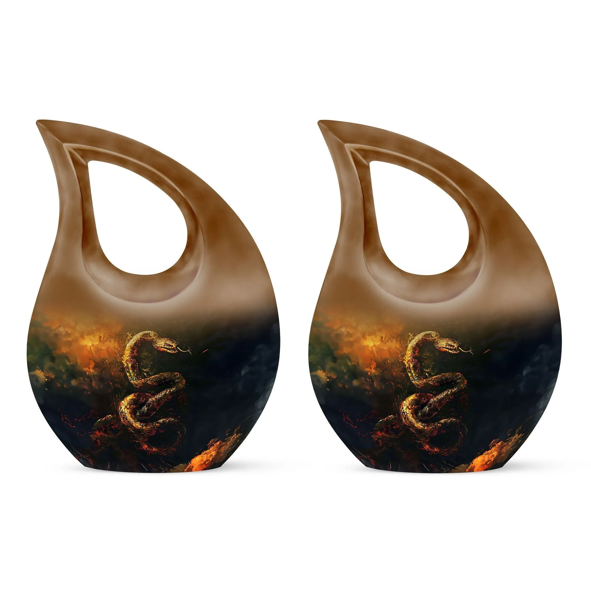 Snake Urn Serenity - Graceful Remembrance Urn For Sacred Memories