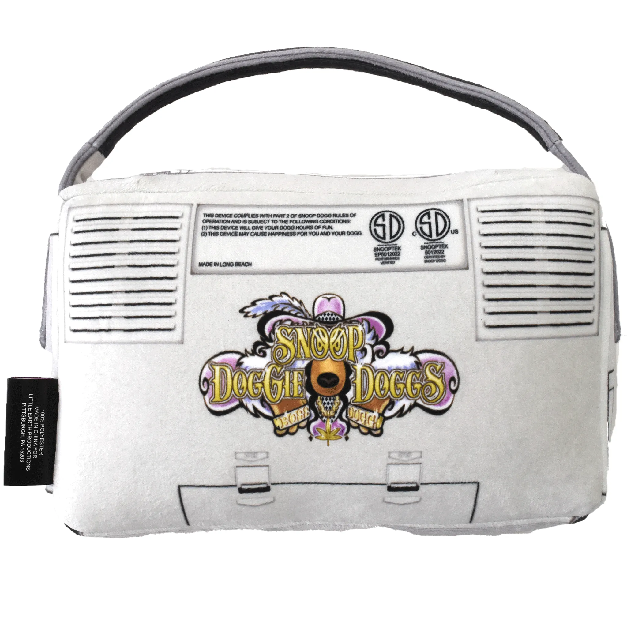 Snoop Doggie Dogg Boom Box Toy Grey Dog Toys