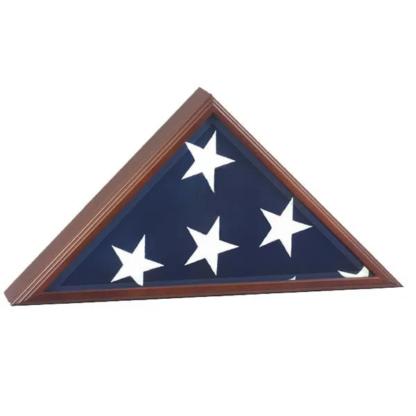 Solid Wood Vice Presidential Military Flag Case Made in the USA