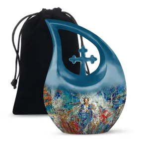 Stained Glass Urn: Adult Cremation Urn For Human Ashes Remans