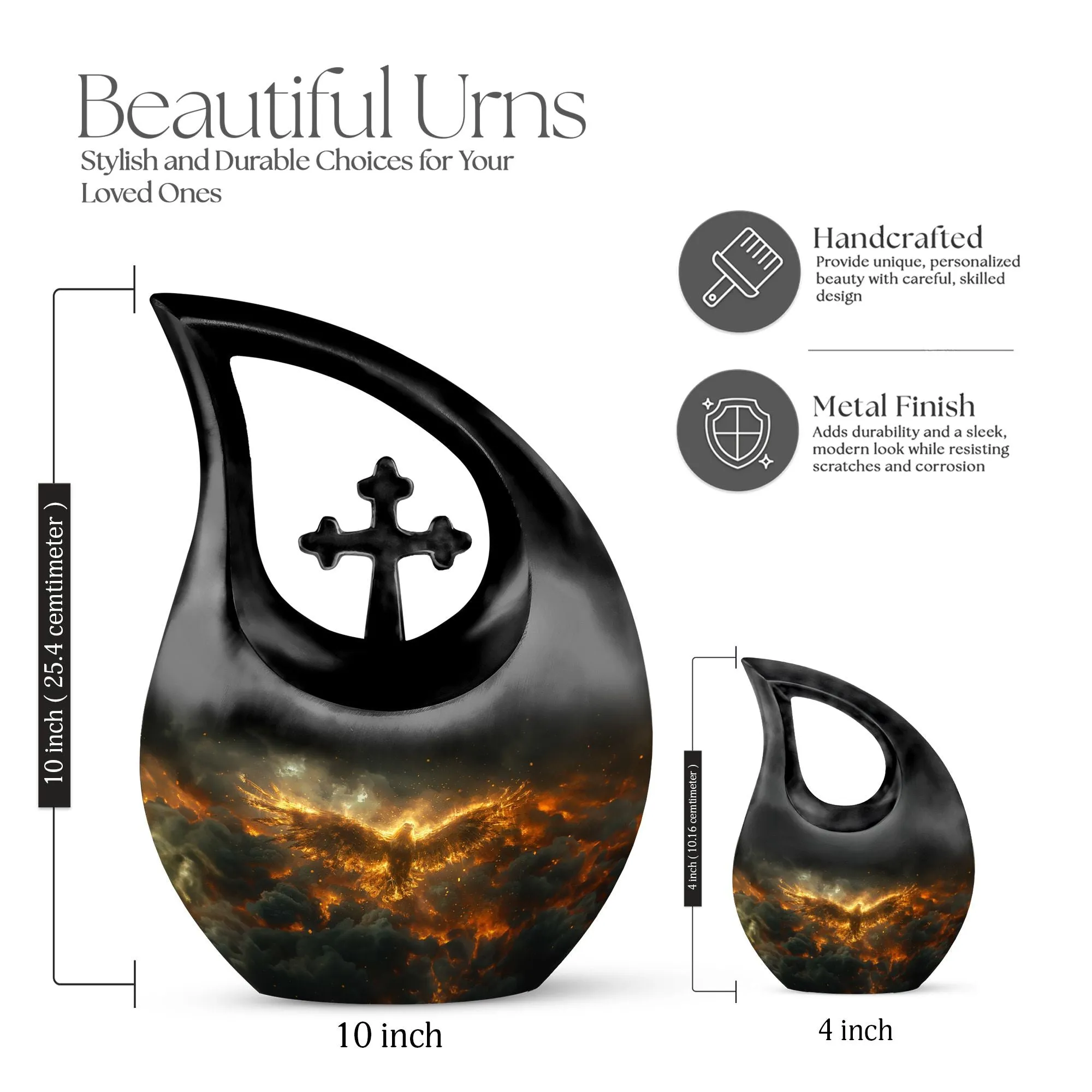 Storm Rising Urn : Memorial Cremation Urn For Ashes