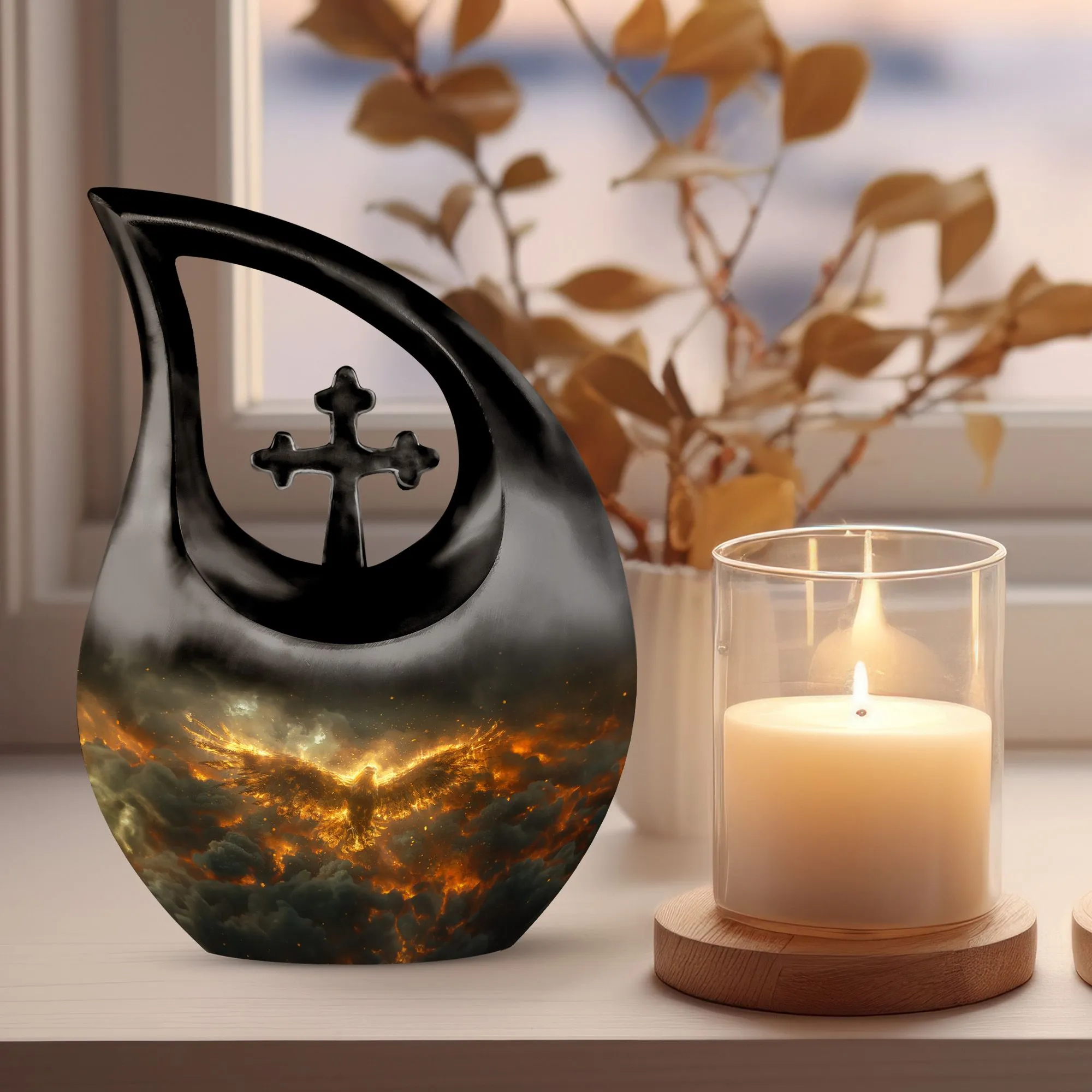 Storm Rising Urn : Memorial Cremation Urn For Ashes