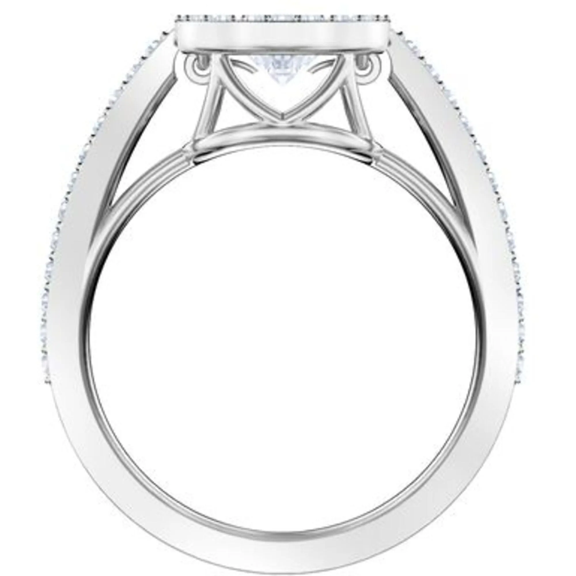 Swarovski Women's Ring - Sparkling Dance Rhodium Plated White Crystal Pave | 5465280