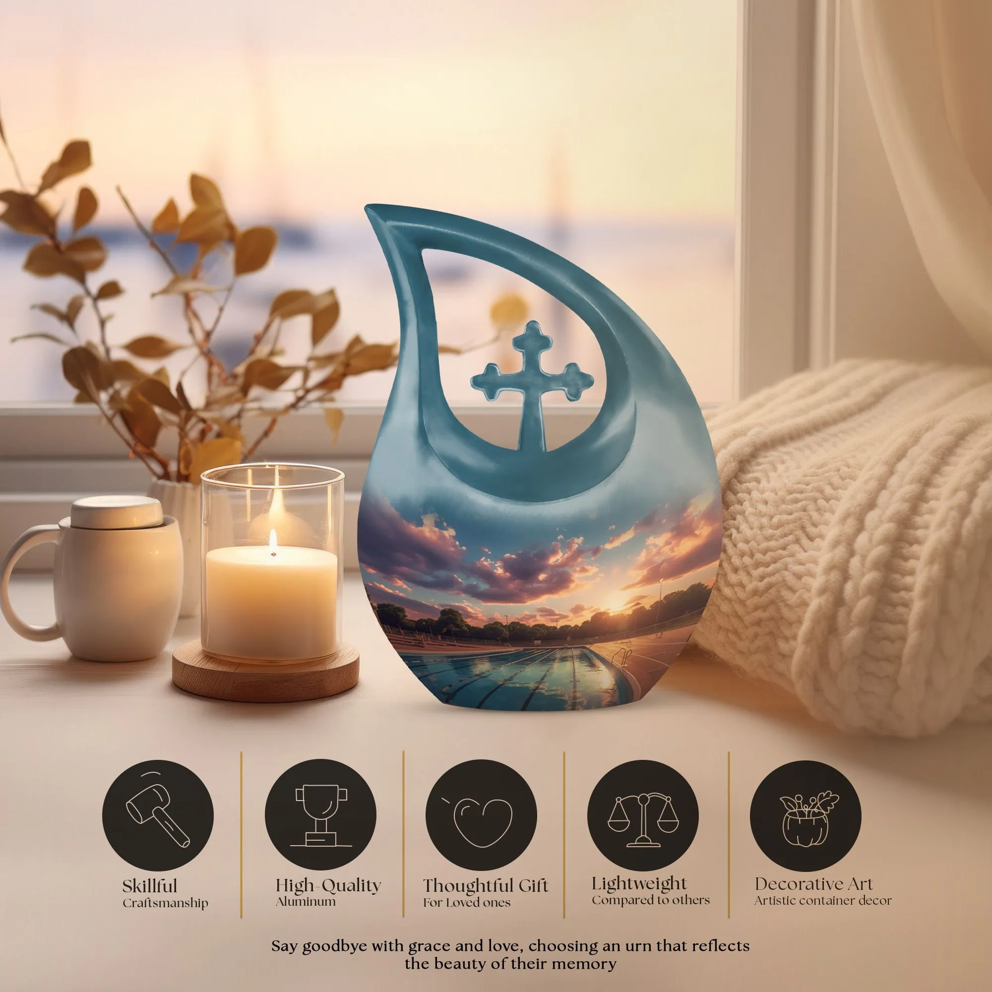 Swim Unity: Lasting Memorial Tribute Swimming Pool Urn