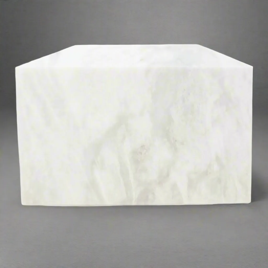 Taj Mahal White Marble Cremation Box