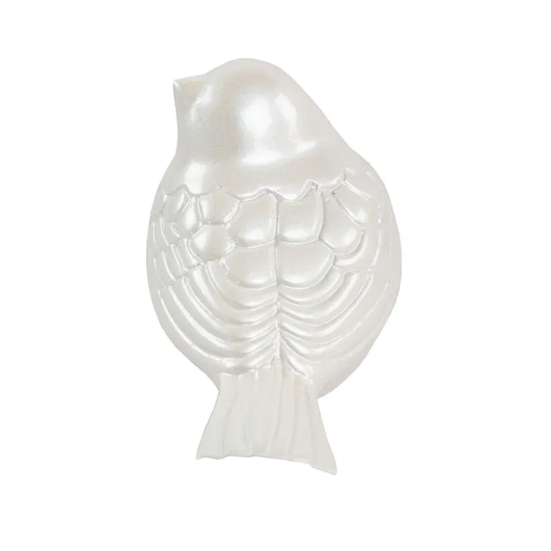 The Lucy Songbird Keepsake Urn in Pearl White