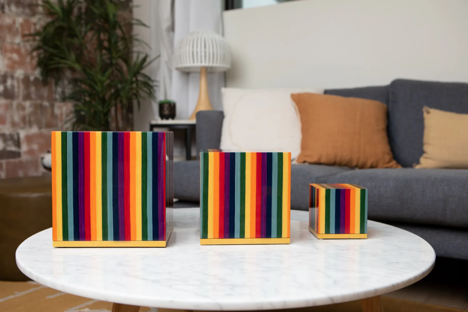 The Madison Urn in Vibrant Multicolor