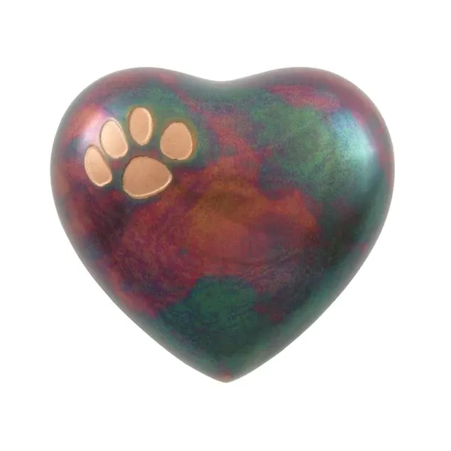 The Raku Heart Pet Keepsake Urn