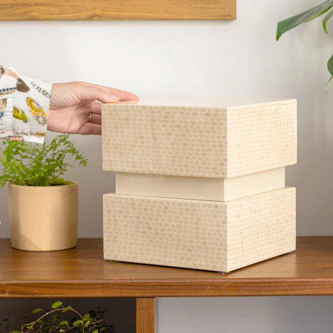 The Stanton Urn in Cream