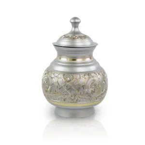 Timeless Pewter Pet Cremation Urn in Extra Small