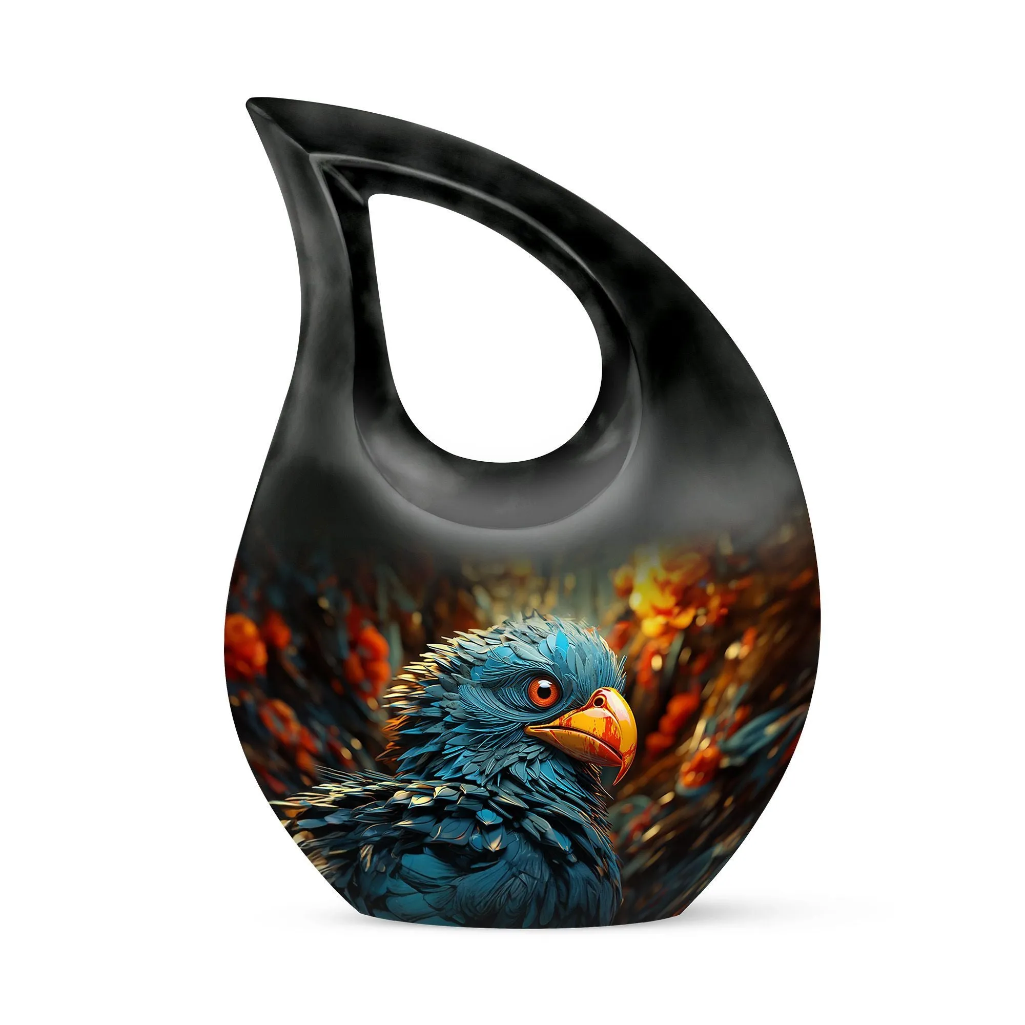Toucans Remembrance: Custom Mom Memorial Urn For Ashes