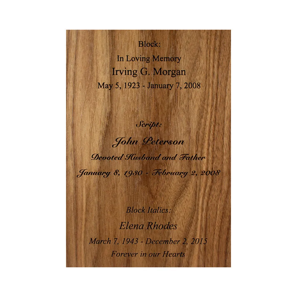 Trucker Wood Cremation Urn with Dimensional Inlay Art