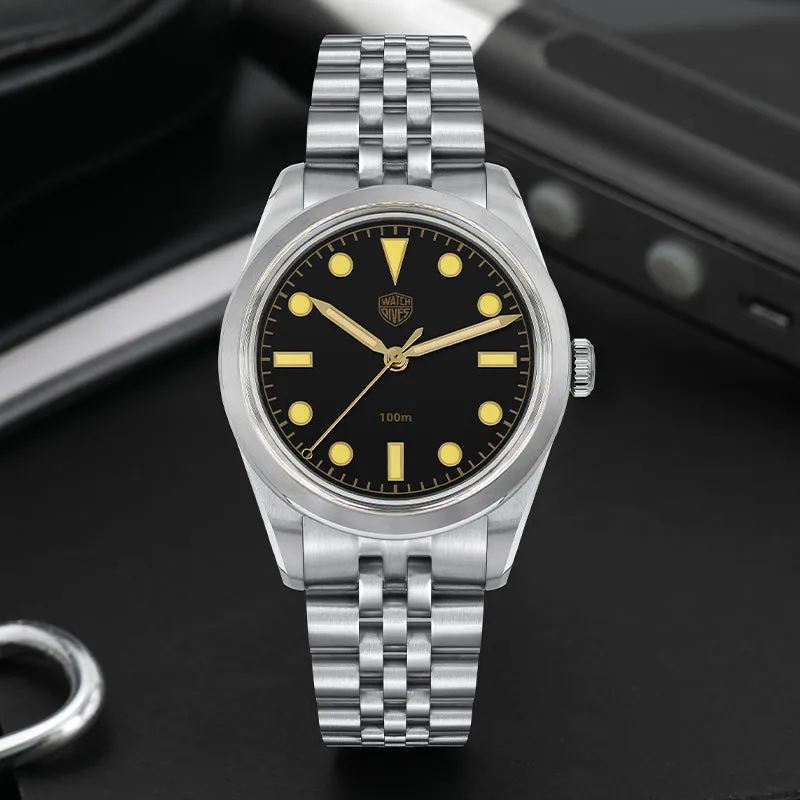 Watchdives Retro Sub 36mm VH31 Men Watch