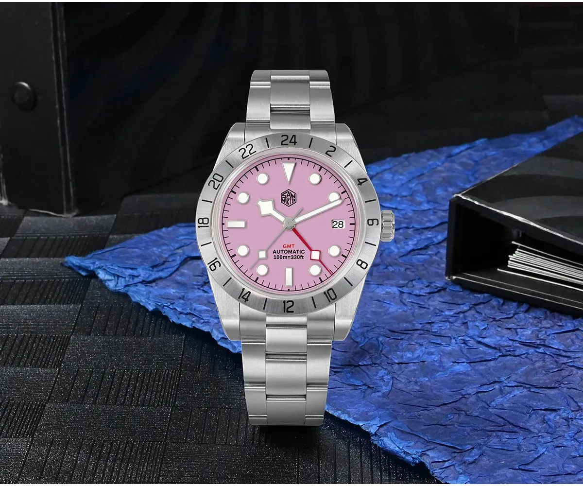 ★WeeklyDeal★San Martin 39mm NH34 BB GMT Watch-SN0054G-C2