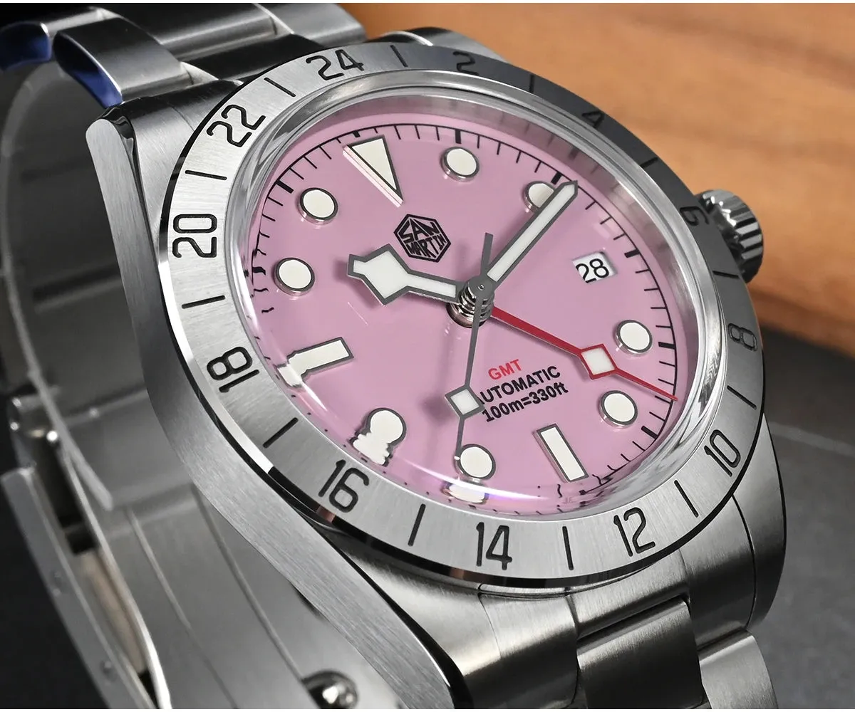 ★WeeklyDeal★San Martin 39mm NH34 BB GMT Watch-SN0054G-C2
