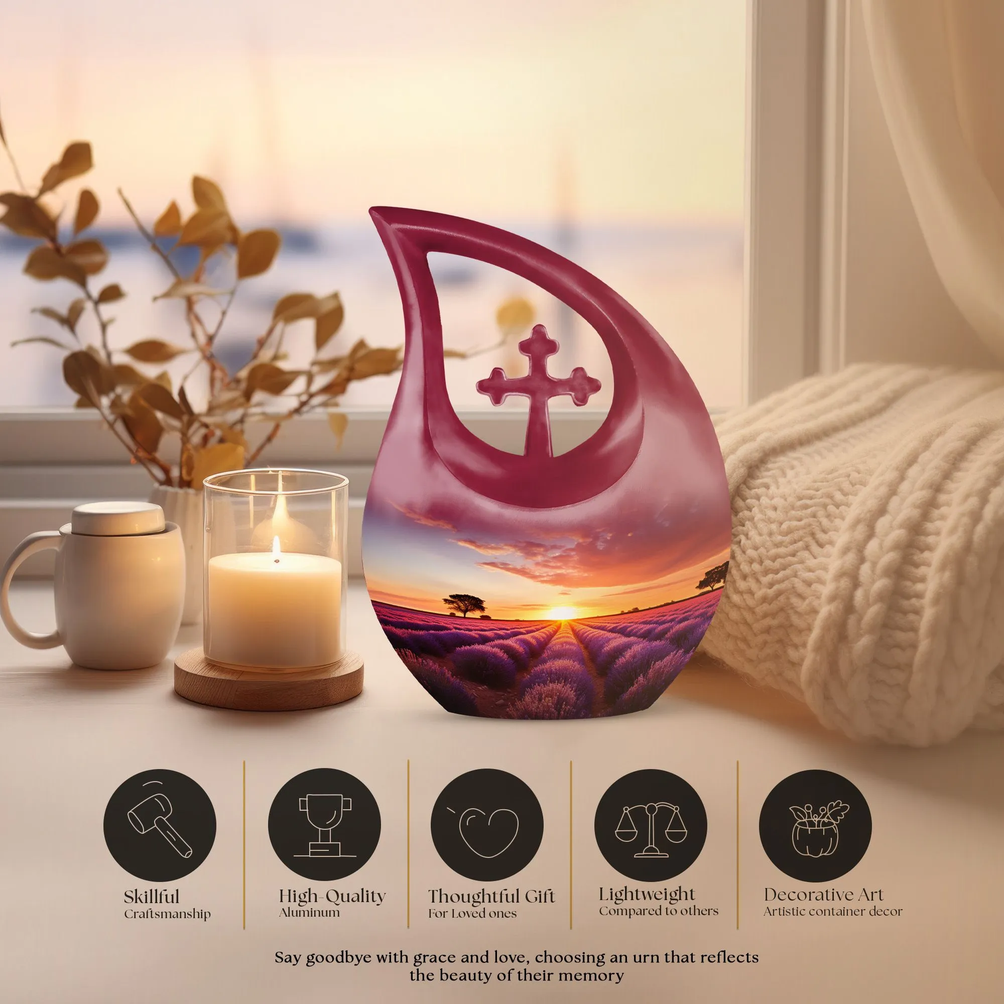 Wilderness Commemoration: Elegant Wilderness Urn and Cremation Vault for Cherished Memories