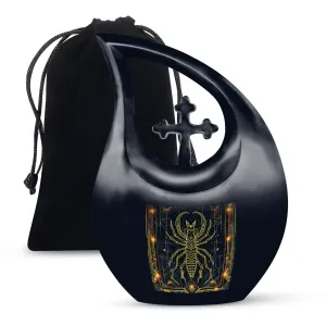 Zodiac Mini Cross Drop - Memorial Urn for Lasting Memories