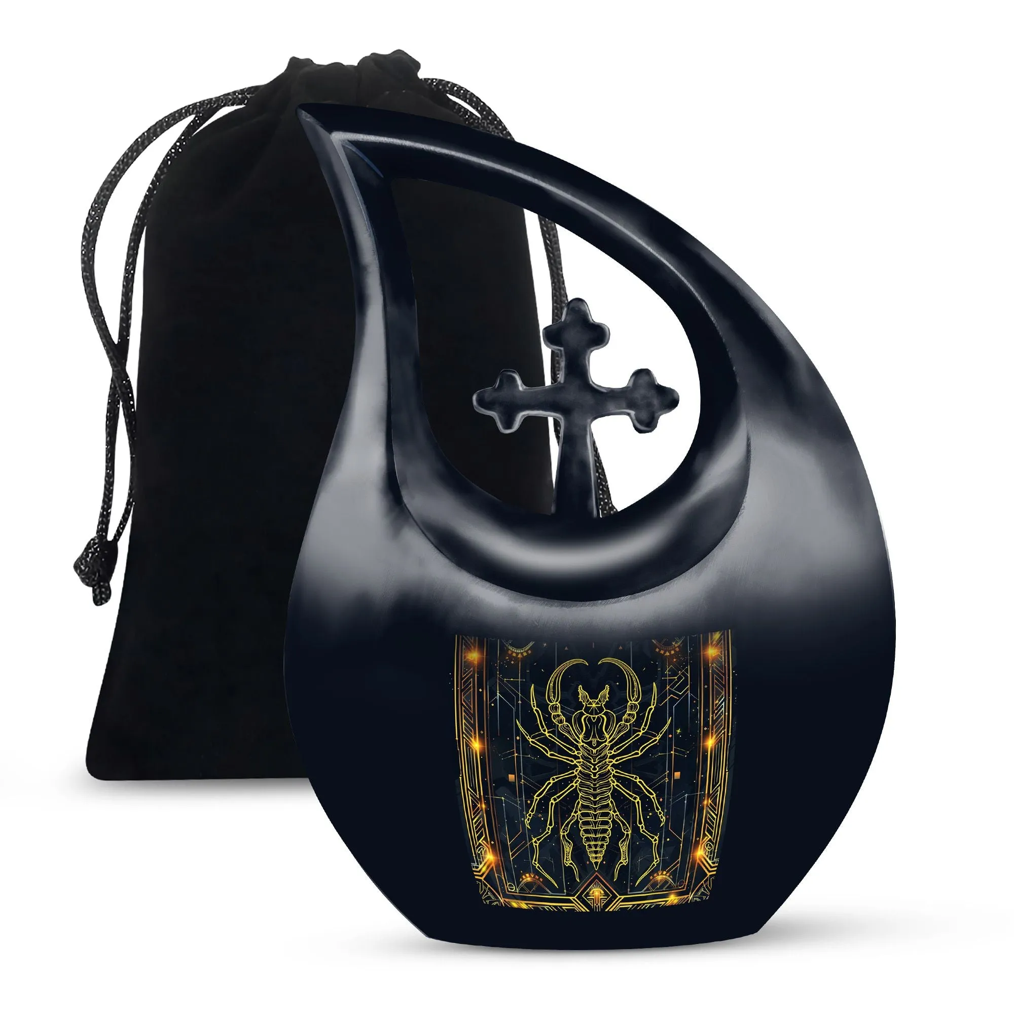 Zodiac Mini Cross Drop - Memorial Urn for Lasting Memories